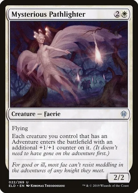 Mysterious Pathlighter, Magic card ELD 22 — Throne of Eldraine set
