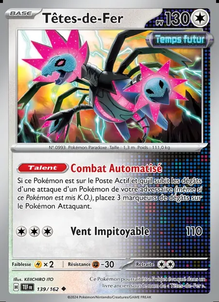 Têtes-de-Fer, carte Pokémon TEF 139 — extension Forces Temporelles