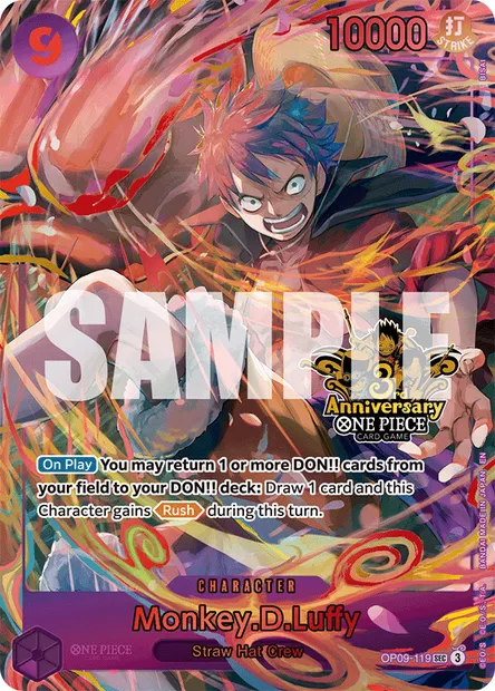 Monkey D. Luffy, carte One Piece OP09-119 — extension LES NOUVEAUX EMPEREURS