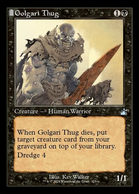 Golgari Thug, Magic card RVR 325 — Ravnica Remastered set