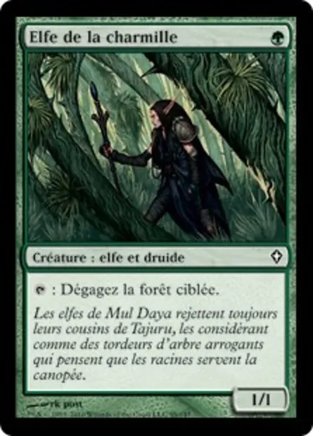 Elfe de la charmille, carte Magic WWK 95 — extension Worldwake
