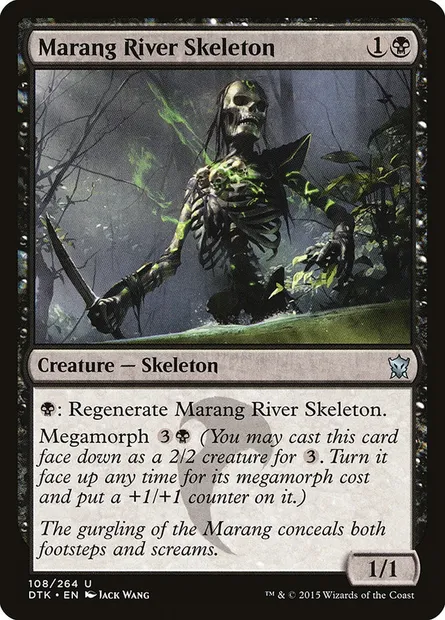 Marang River Skeleton, Magic card DTK 108 — Dragons of Tarkir set