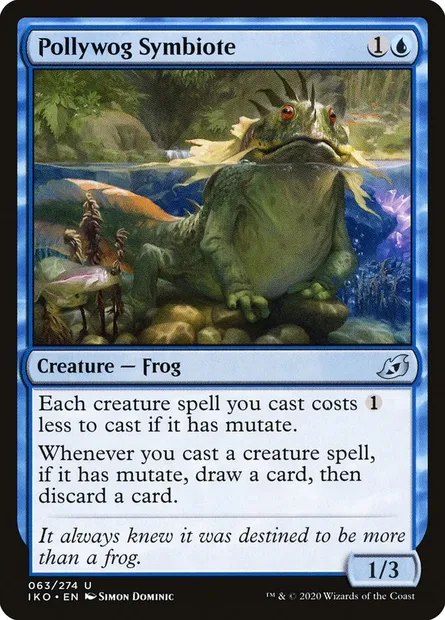 Pollywog Symbiote, Magic card IKO 63 — Ikoria: Lair of Behemoths set