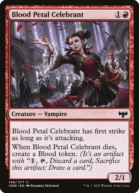 Blood Petal Celebrant, Magic card VOW 146 — Innistrad: Crimson Vow set