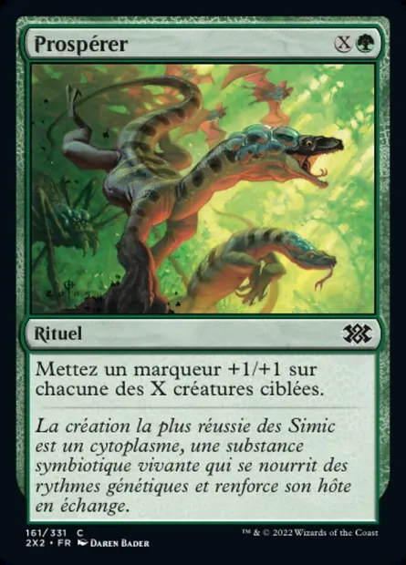 Prospérer, carte Magic 2X2 161 — extension Double Masters 2022