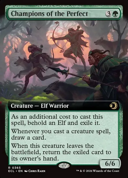 Champions des parfaits, carte Magic ECL 365 — extension Lorwyn Eclipsed