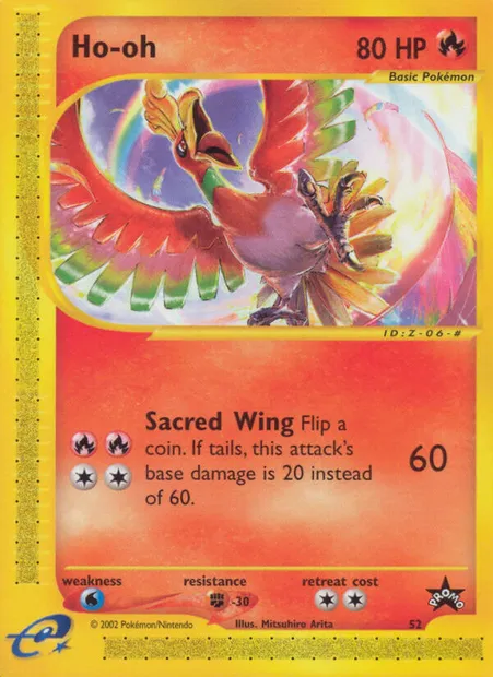 Ho-oh, Pokémon card WP 52 — Wizards Black Star Promos set