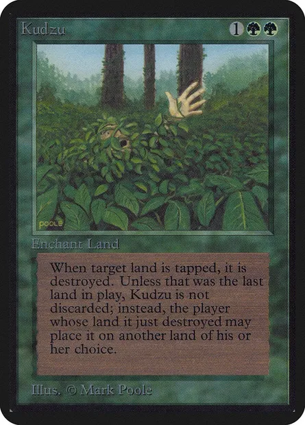Kudzu, carte Magic LEA 204 — extension Limited Edition Alpha
