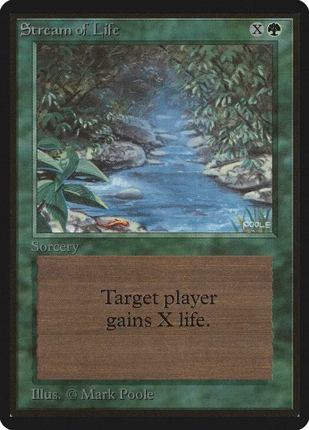 Stream of Life, Magic card LEB 218 — Limited Edition Beta set