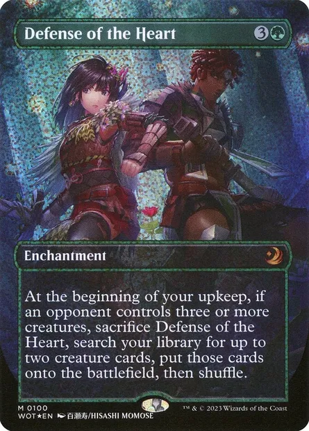 Défense du cOEur de la forêt, carte Magic WOT 100 — extension Wilds of Eldraine: Enchanting Tales