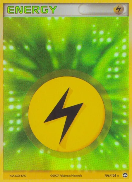 Lightning Energy, Pokémon card PK 106 — Power Keepers set