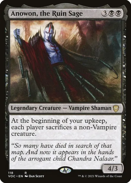 Anowon, the Ruin Sage, Magic card VOC 118 — Crimson Vow Commander set