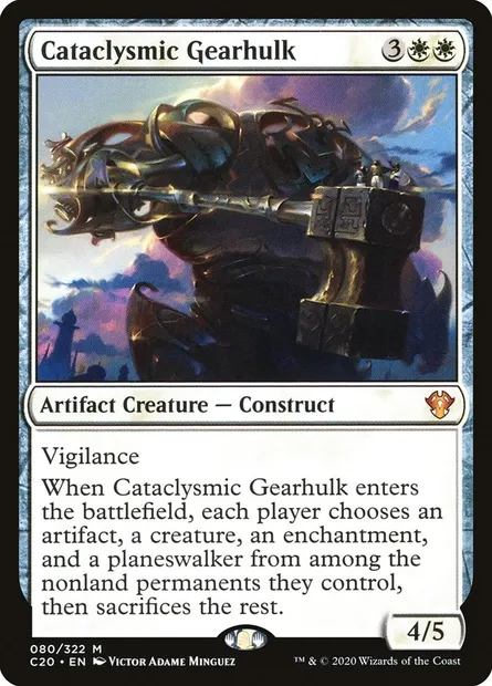Cataclysmic Gearhulk, Magic card C20 80 — Commander 2020 set
