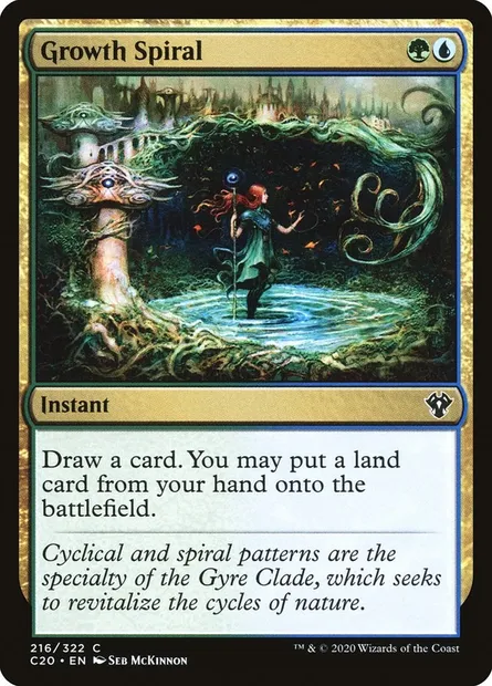 Growth Spiral, Magic card C20 216 — Commander 2020 set