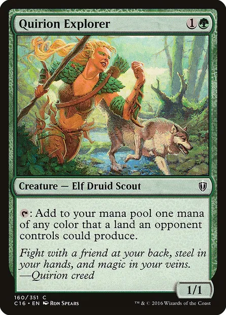 Quirion Explorer, Magic card C16 160 — Commander 2016 set