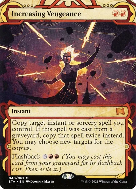 Increasing Vengeance, Magic card STA 40 — Strixhaven Mystical Archive set