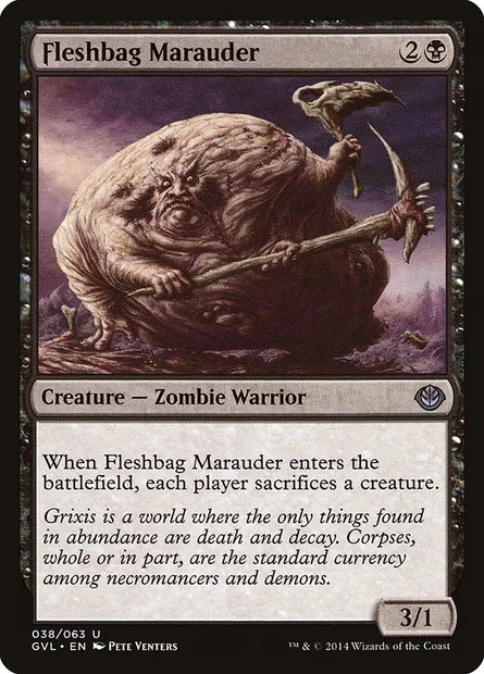 Fleshbag Marauder, Magic card GVL 38 — Duel Decks Anthology: Garruk vs. Liliana set