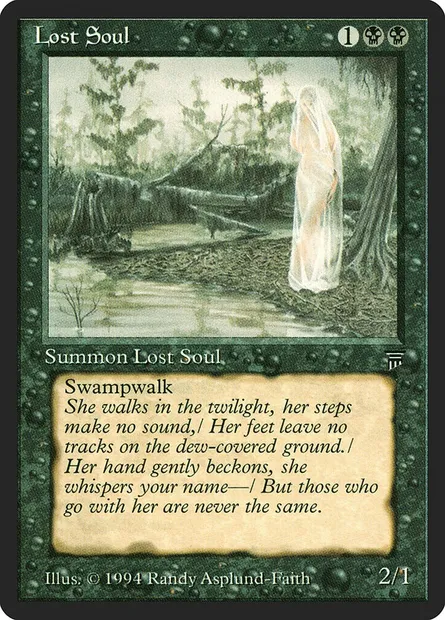 Lost Soul, Magic card LEG 111 — Legends set