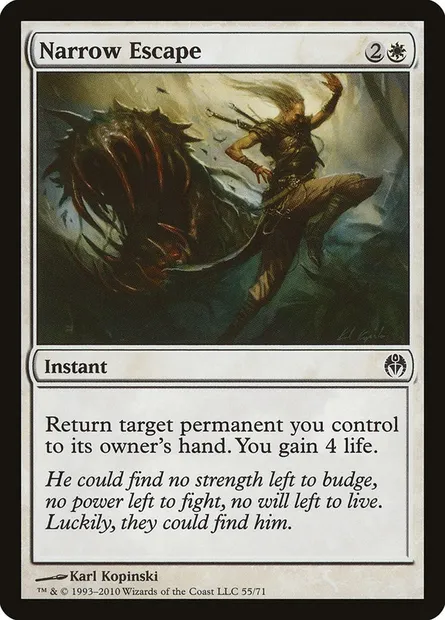 De justesse, carte Magic DDE 55 — extension Duel Decks: Phyrexia vs. the Coalition