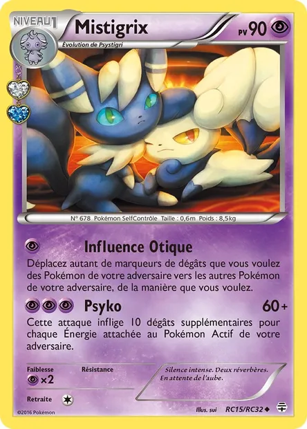 Mistigrix, carte Pokémon GEN RC15 — extension Générations