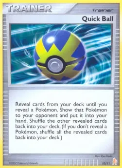 Rapide Ball, carte Pokémon TK3L 010 — extension DP Trainer Kit (Lucario)