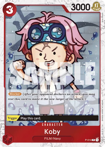 Koby, One Piece card P-014 — Promotion card set