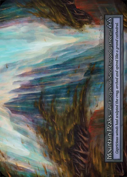Mountain Peaks, carte Sorcery GOT 404 — extension Gothic
