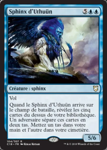 Sphinx d'Uthuün, carte Magic C18 104 — extension Commander 2018