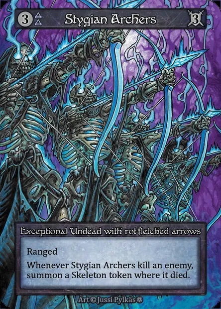 Stygian Archers, Sorcery card GOT 183 — Gothic set