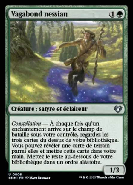 Vagabond nessian, carte Magic CMM 905 — extension Commander Masters