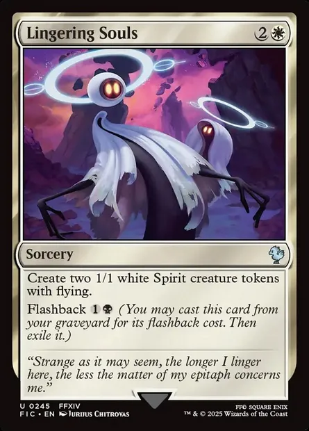 Lingering Souls, Magic card FIC 245 — Final Fantasy Commander set