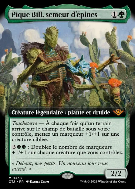 Pique Bill, semeur d'épines, carte Magic OTJ 338 — extension Outlaws of Thunder Junction