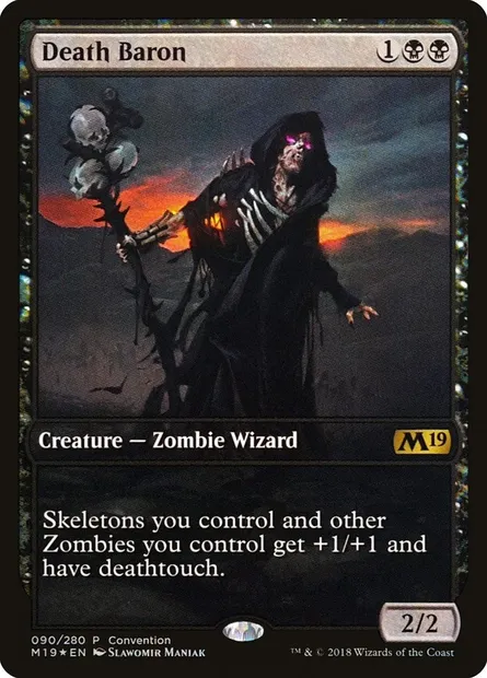 Death Baron, Magic card PM19 90 — Core Set 2019 Promos set
