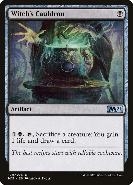 Witch's Cauldron, Magic card M21 129 — Core Set 2021 set