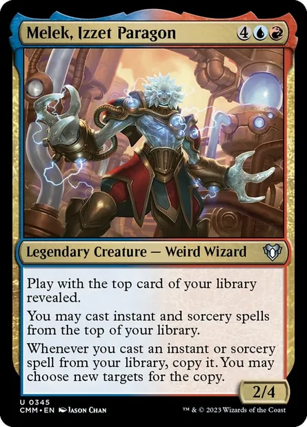 Melek, Izzet Paragon, Magic card CMM 345 — Commander Masters set