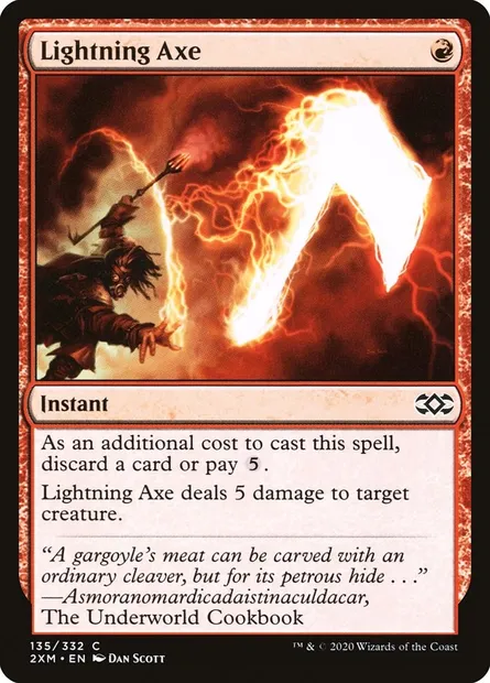 Lightning Axe, Magic card 2XM 135 — Double Masters set