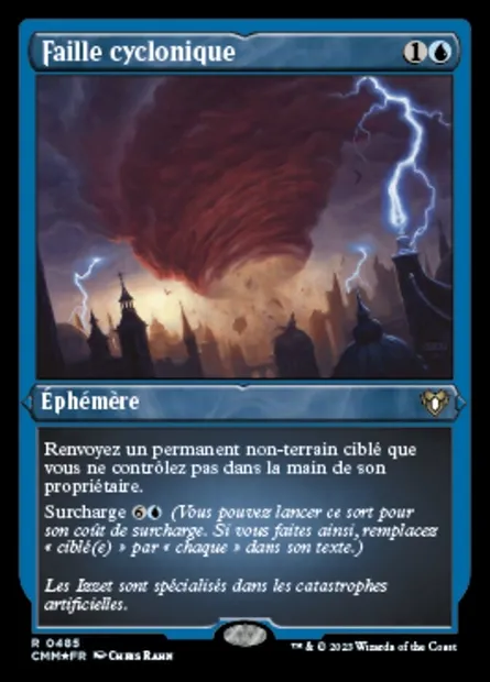 Faille cyclonique, carte Magic CMM 485 — extension Commander Masters