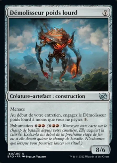 Démolisseur poids lourd, carte Magic BRO 160 — extension La Guerre Fratricide