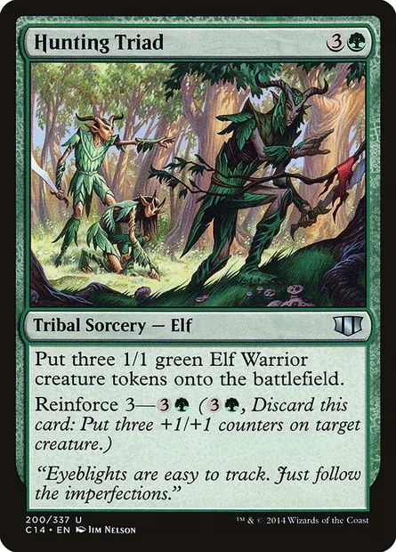 Hunting Triad, Magic card C14 200 — Commander 2014 set