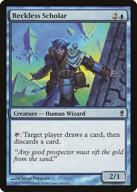Reckless Scholar, Magic card CNS 104 — Conspiracy set