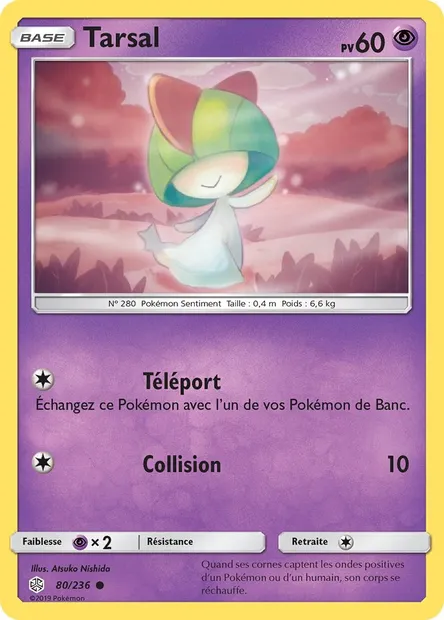 Tarsal, carte Pokémon CEC 80 — extension Éclipse Cosmique