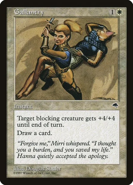 Galanterie, carte Magic TMP 20 — extension Tempête
