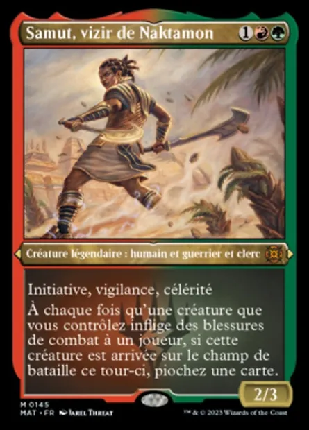 Samut, vizir de Naktamon, carte Magic MAT 145 — extension L'invasion des machines : le jour d'après
