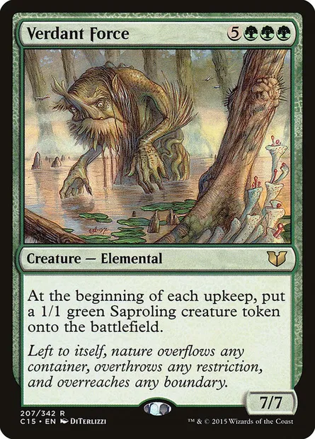 Verdant Force, Magic card C15 207 — Commander 2015 set
