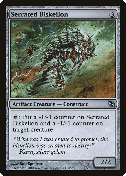 Serrated Biskelion, Magic card DDF 46 — Duel Decks: Elspeth vs. Tezzeret set