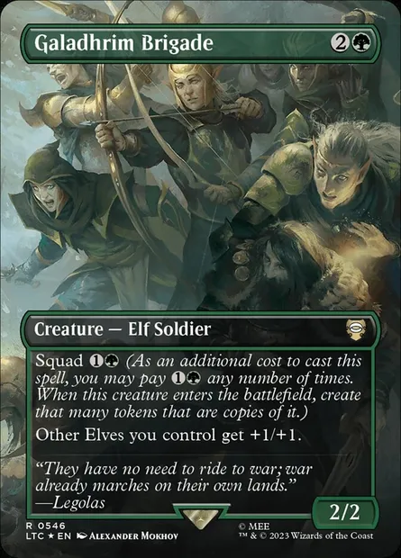 Galadhrim Brigade, carte Magic LTC 546 — extension Tales of Middle-earth Commander