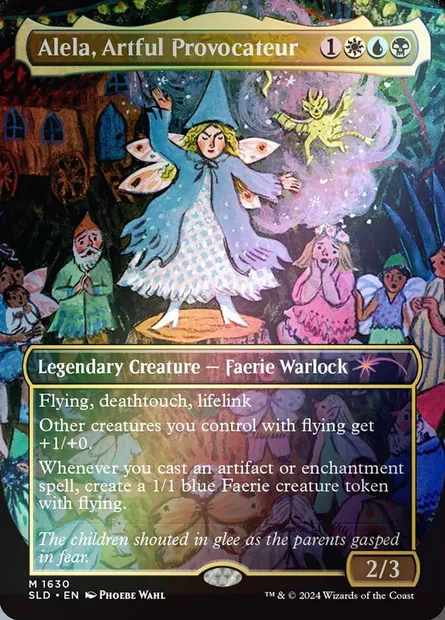 Alela, Artful Provocateur, Magic card SLD 1630★ — Secret Lair Drop set