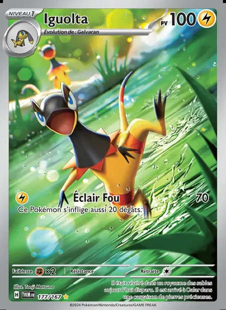 Iguolta, carte Pokémon TWM 177 — extension Mascarade Crépusculaire