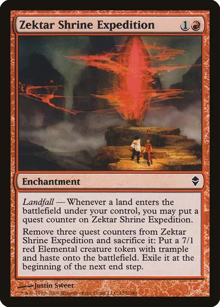 Zektar Shrine Expedition, Magic card ZEN 155 — Zendikar set