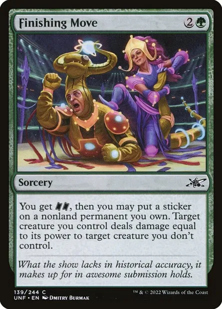 Finishing Move, carte Magic UNF 139 — extension Unfinity